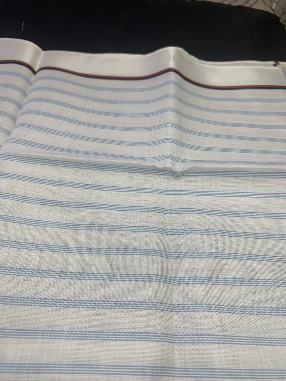 Yves Saint Laurent  White Cotton Handkerchief